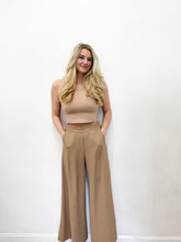 Load image into Gallery viewer, Paxton Wide Leg Elastic Waist Pants in Taupe
